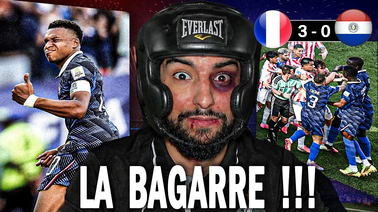 LA BAGARRE !!! | France 1 vs 0 Paraguay (1/8 finale CDM 2026)