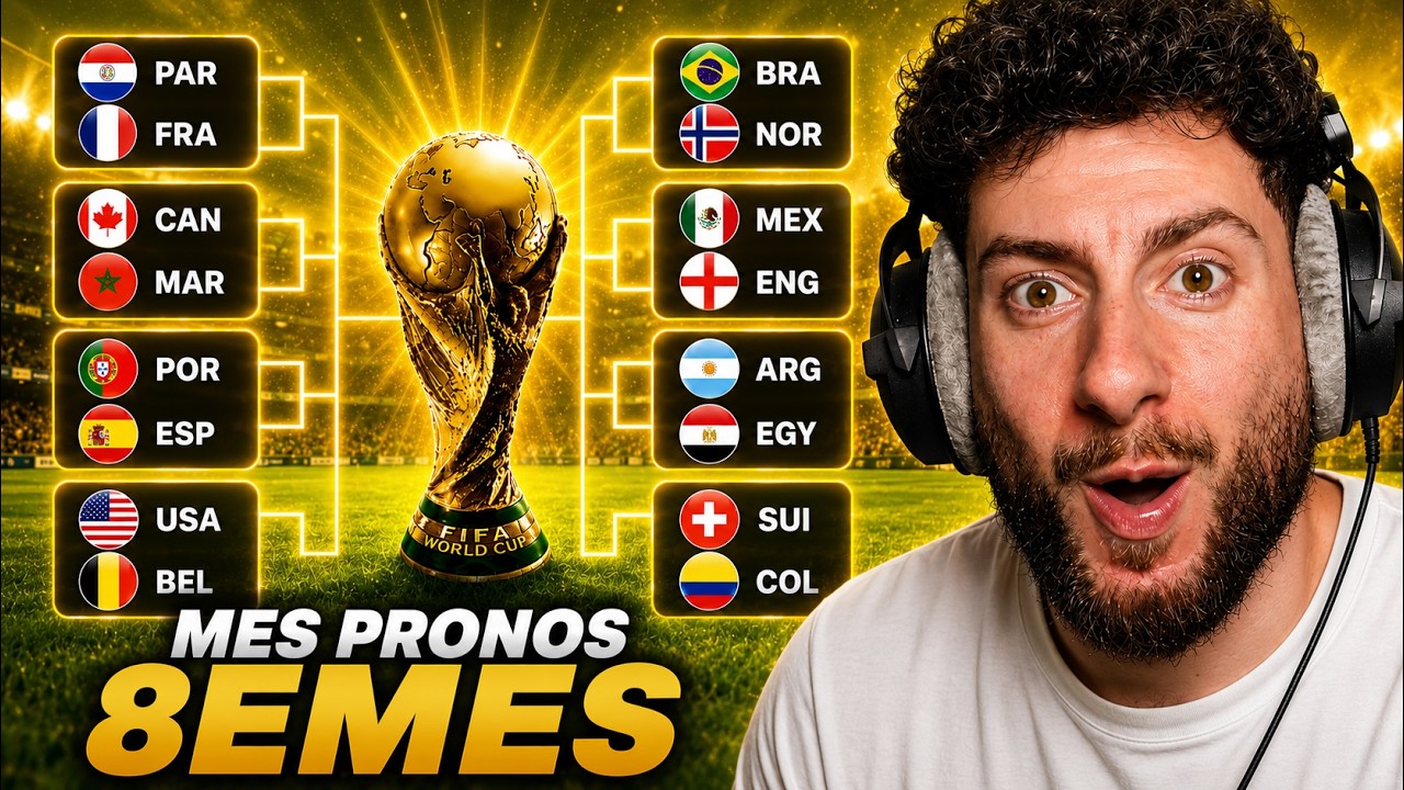 🏆 JE VOIS DES SURPRISES... 👀(PRONOS 8EMES MONDIAL 2026)
