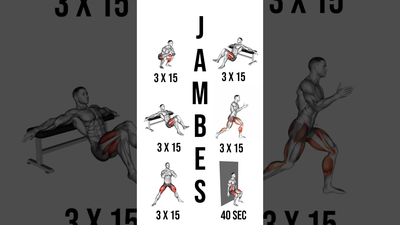 Entrainement Jambes | A la maison et sans matériel