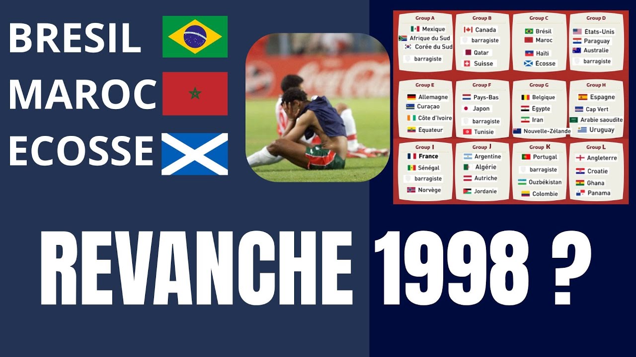 REVANCHE 98 !!!!!! - Maroc tirage au sort coupe du monde brésil Ecosse -