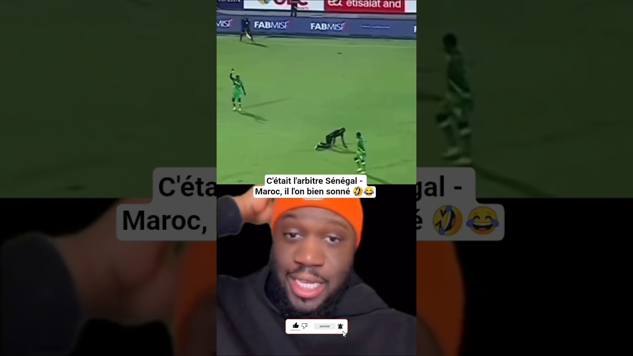L'arbitre Sénégal-Maroc vient de passer un sale cardeur 🤣😂