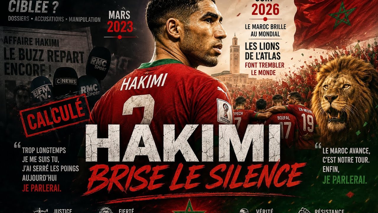 #HAKIMI BRISE LE SILENCE 🦁🇲🇦 |#football #fifaworldcup #FrenchMusic