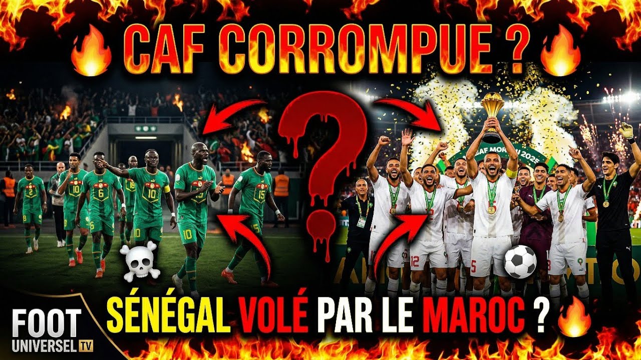 CAF CORROMPUE ? Le Scandale Explosif de la CAN 2025 : Sénégal Volé par le Maroc ! (Audio Leaké)