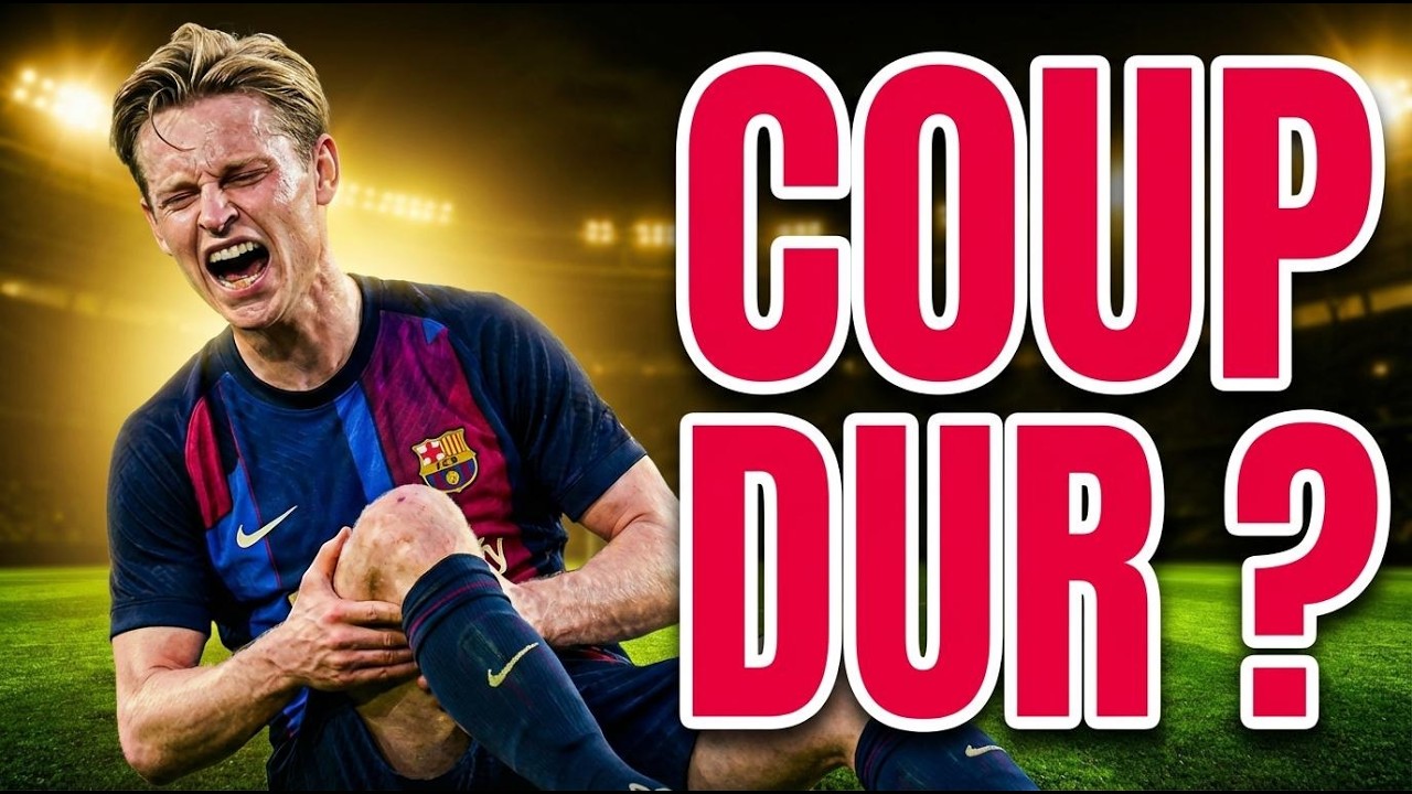COUP DUR pour De Jong ? Blessure et 4 semaines d'absence au Barça !
