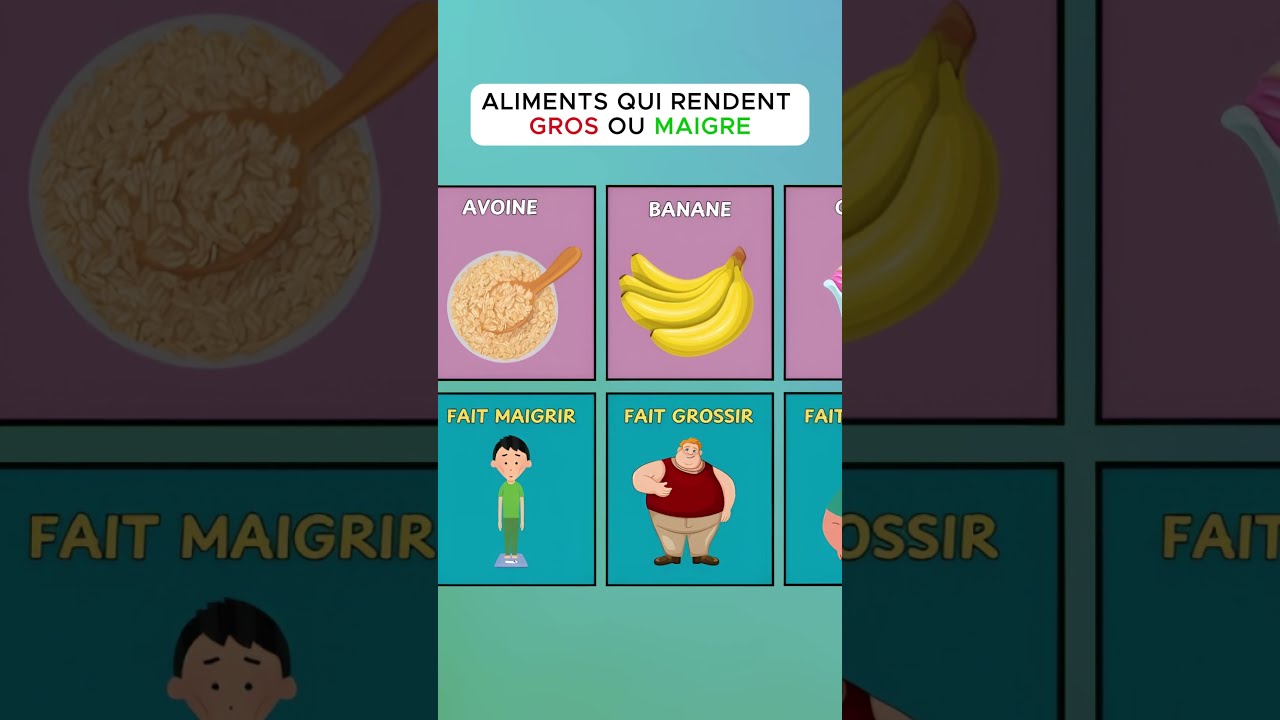 ALIMENTS QUI RENDENT GROS OU MAIGRE