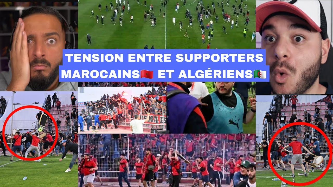 🚨😱VIOLENCES ENTRE MAROCAINS🇲🇦 ET ALGÉRIENS🇩🇿 ENVAHISSEMENT DE TERRAIN AU MATCH USMALGER CLUB DE SAFI