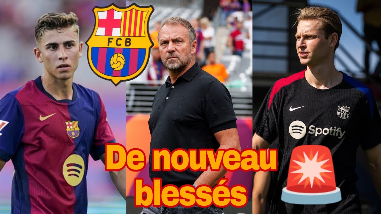 🚨FC Barcelone : Frenkie de Jong de retour, blessures en série au milieu avant le duel face à Monaco✅