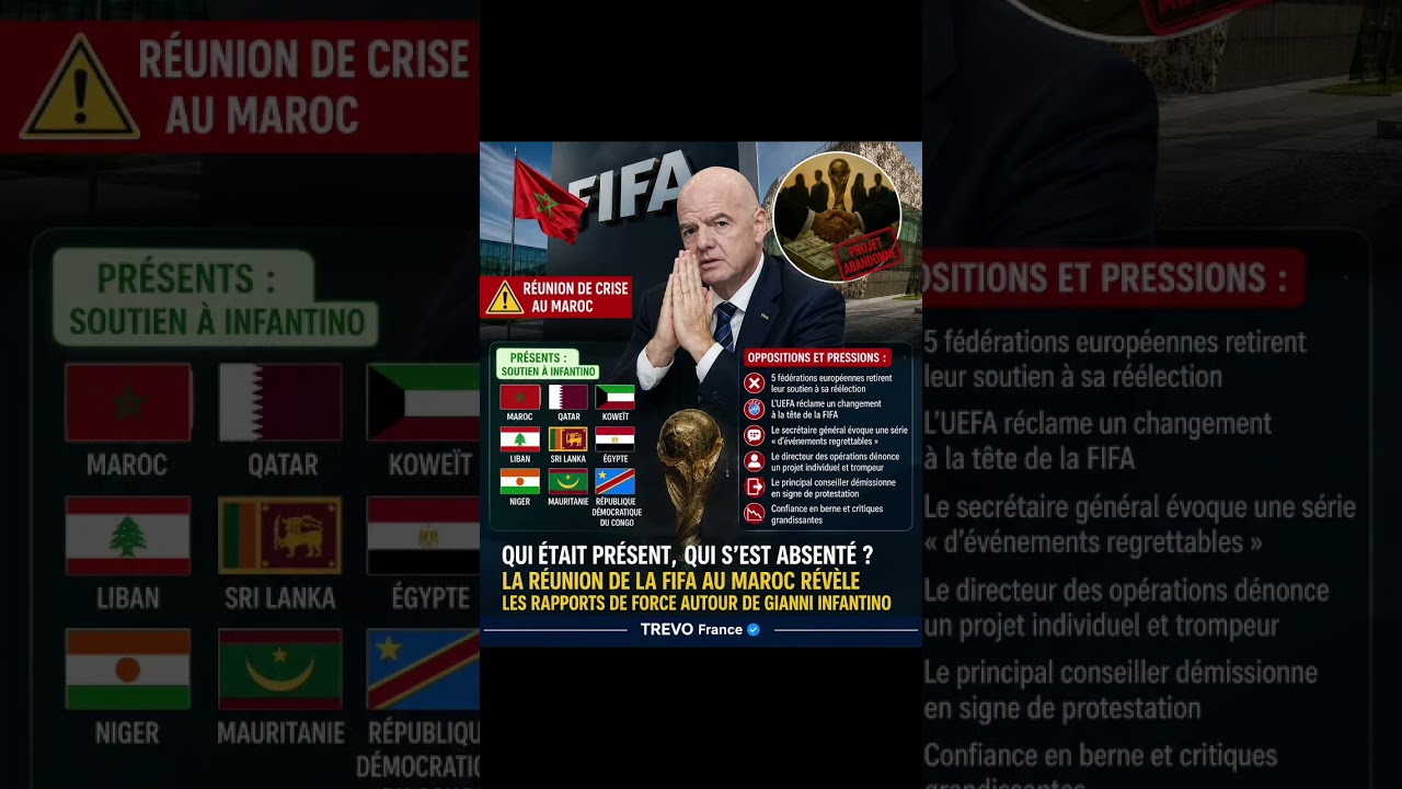 FIFA : la réunion organisée au Maroc met en lumière les équilibres de pouvoir autour d'Infantino
