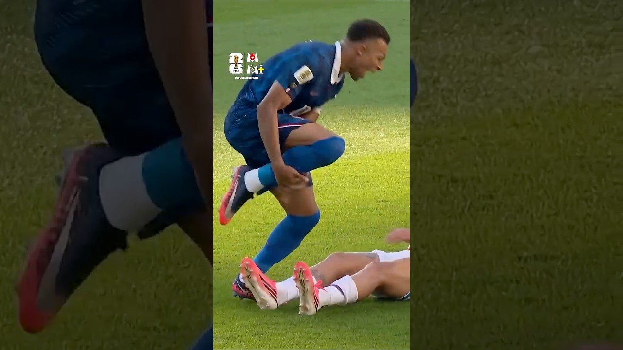 😡 Encore un geste très limite sur Kylian Mbappé... #fifaworldcuponyt #coupedumonde2026