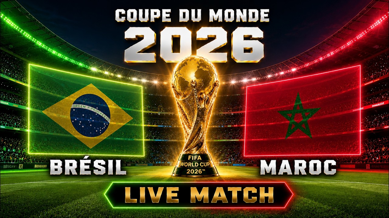 🔴BRÉSIL - MAROC / LIVE MATCH  - COUPE DU MONDE 2026