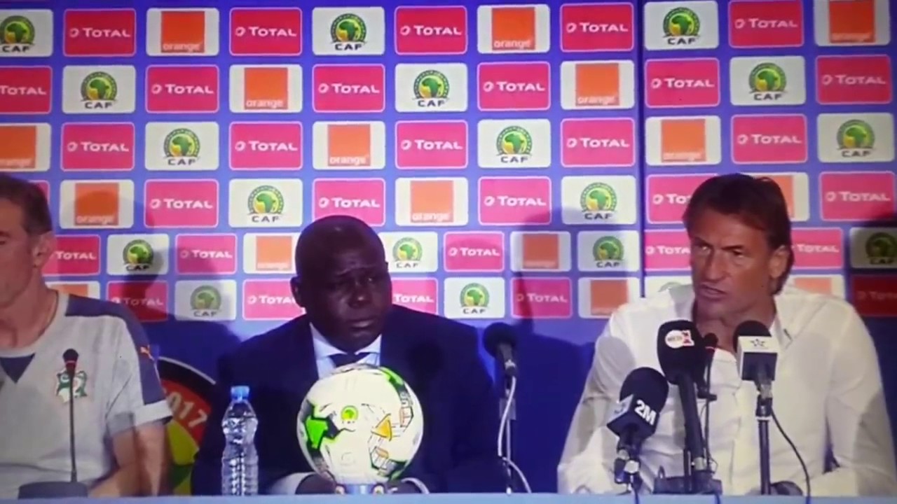 La conference de presse d'Hervé Renard après la defaite des Elephants Ivoiriens à la CAN 2017