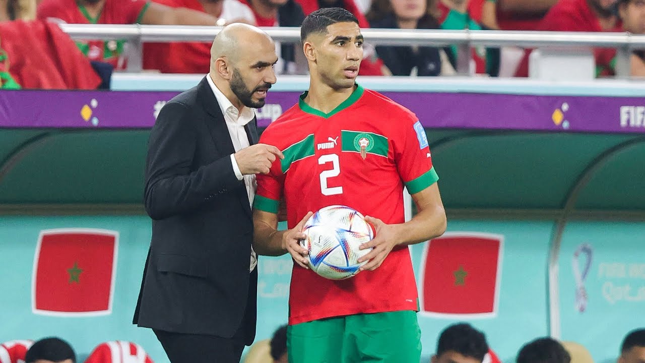 Blessure Achraf Hakimi l’annonce forte de Walid Regragui pour la Can au maroc