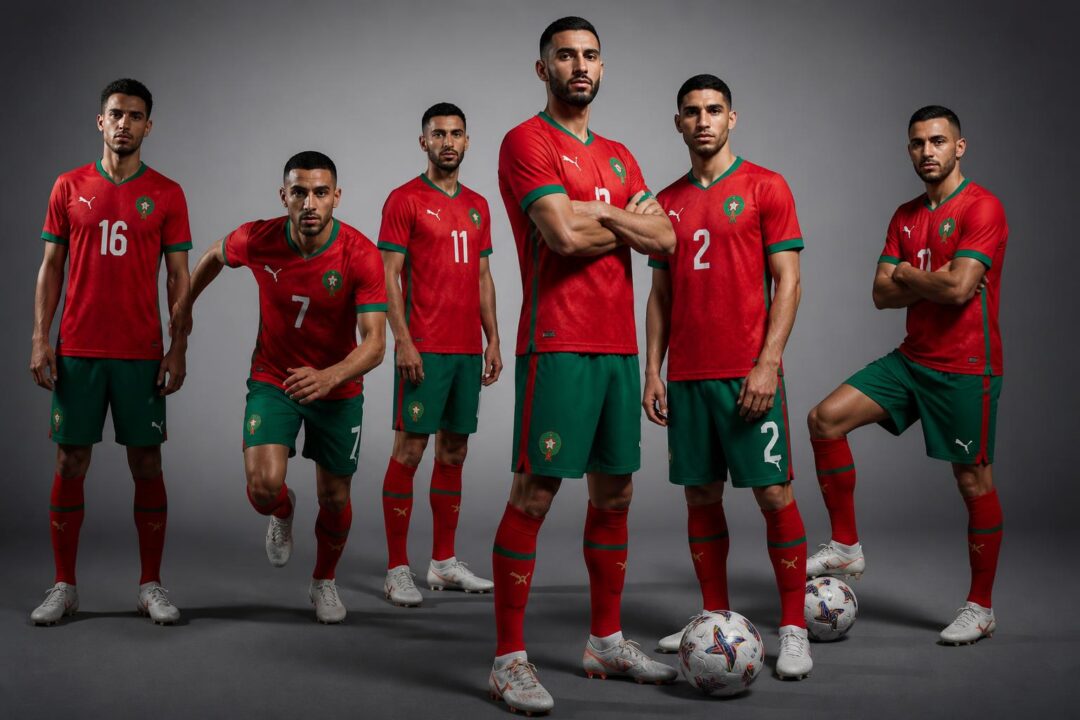 découvrez en exclusivité les nouveaux maillots des lions de l'atlas dévoilés lors d'une séance photo exceptionnelle.
