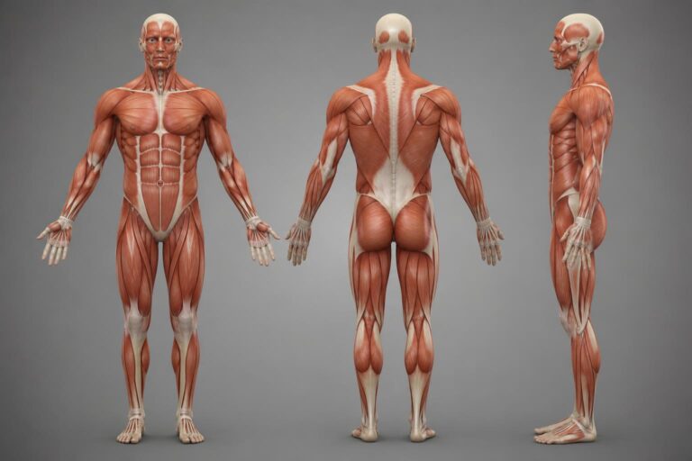 Les muscles du corps humain : liste complète et fonctions détaillées