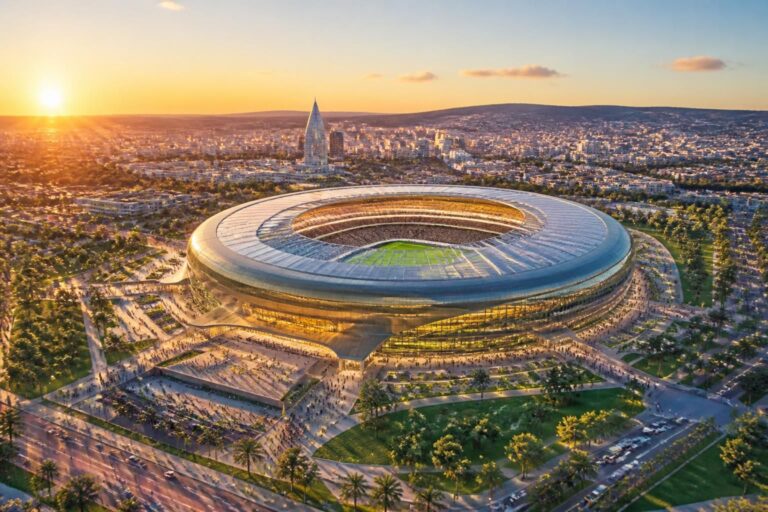 Exclu360 : découvrez le stade olympique flambant neuf de Rabat en 2026