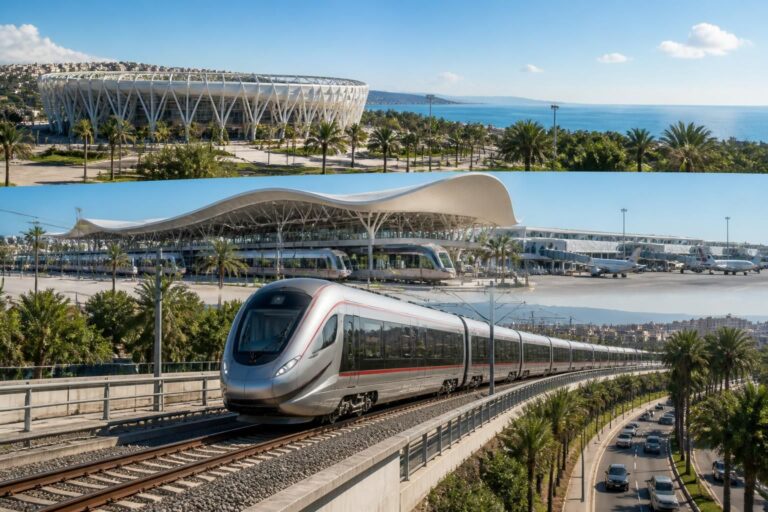 Une nouvelle ligne de train relie le grand stade, la gare et l&rsquo;aéroport ibn battouta à tanger