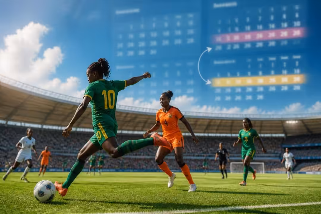 découvrez les raisons du report de la can féminine 2026, initialement prévue en mars, décalée à juillet-août. analyse des facteurs ayant motivé ce changement de calendrier.
