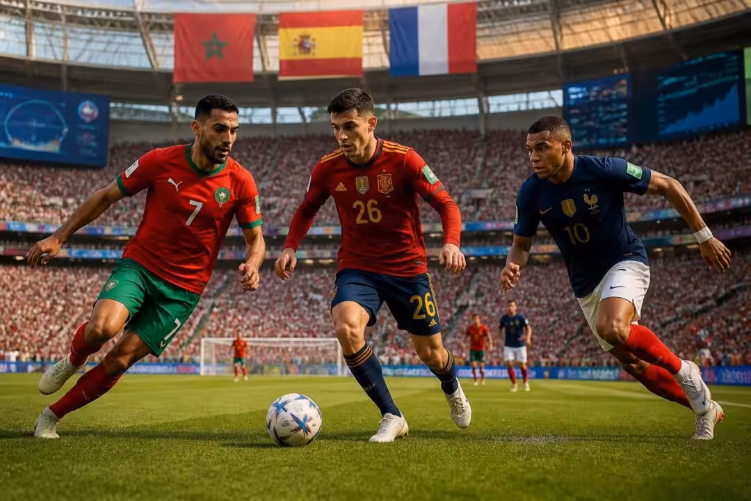 découvrez les prédictions d'opta pour les favoris de la coupe du monde 2026, avec un focus sur le maroc, l'espagne et la france.