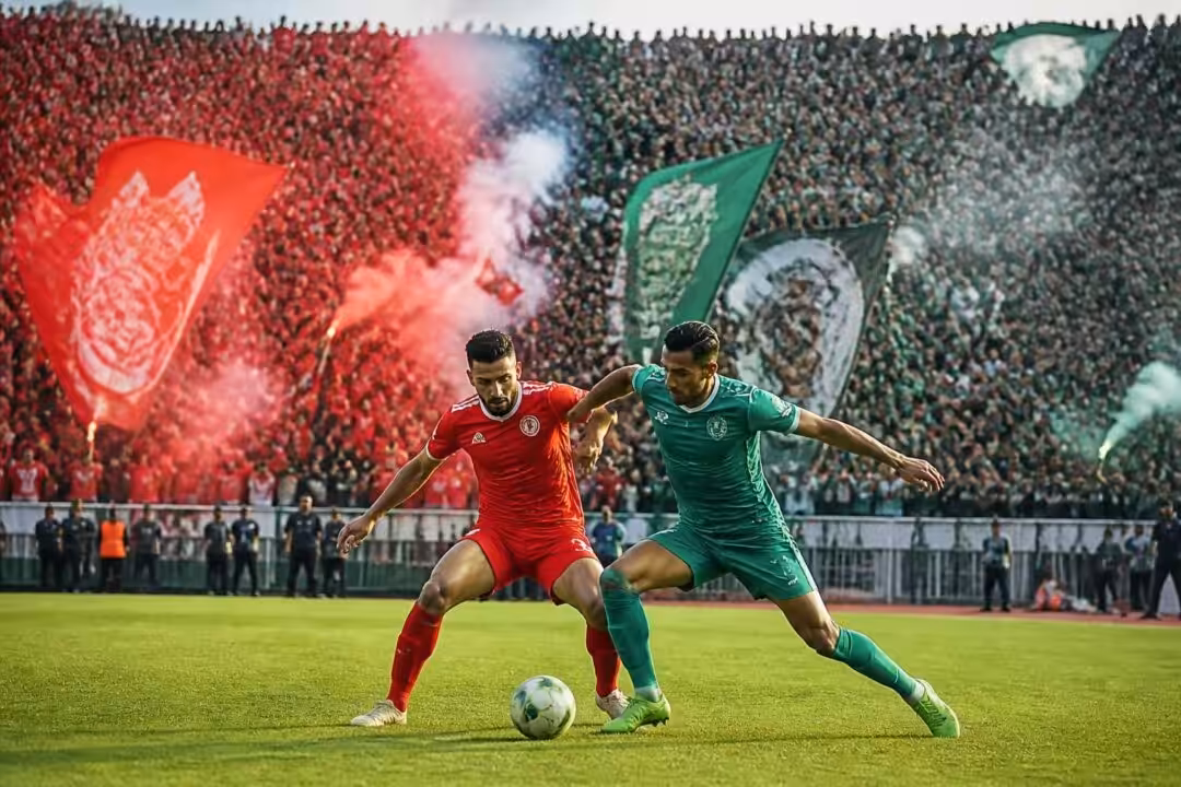 découvrez cinq mercredis inoubliables du football marocain à travers les confrontations légendaires entre le wydad et le raja, deux géants du sport national.