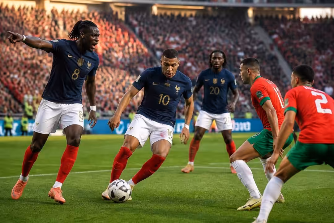 découvrez les évaluations des joueurs français lors du match france-maroc : koné s'affirme comme leader incontesté, mbappé brille au cœur du jeu, tandis qu'olise marque un léger recul.